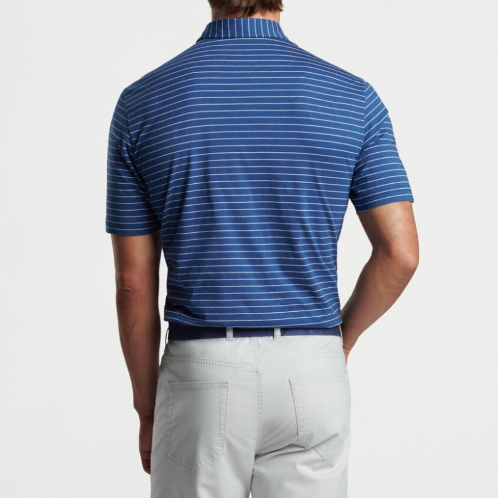 Peter Millar Seaside Striped Pima Cotton Polo NWT - Picture 4 of 11